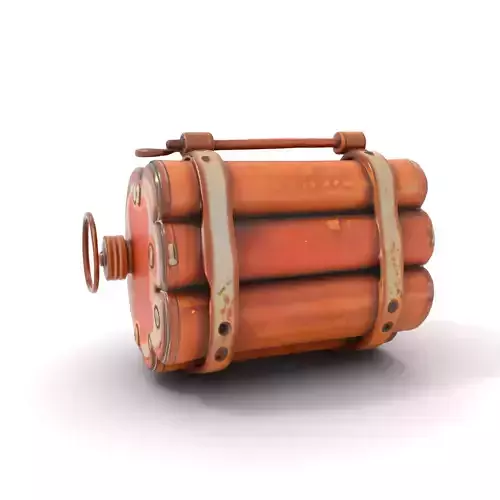 Vintage Rusted Dynamite model pack Low-poly 3D model