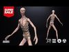 Tall Ghoul Redneck Zombie Monster8 Game Ready Character Low-poly 3D model_1