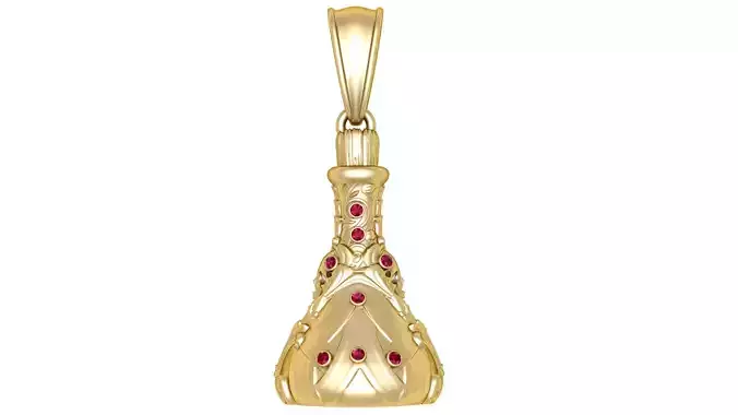 Ruby Bell Amulet 3D Printable Model