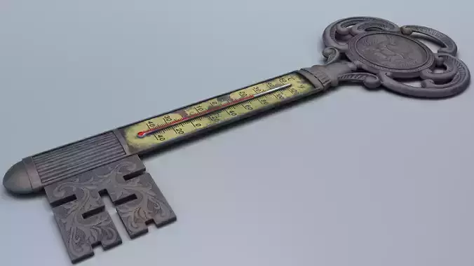 Antique Room Thermometer Old