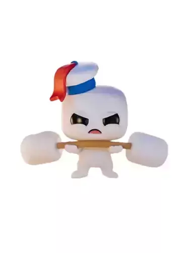 Stay Puft Marshmallow Man Fitness - Escultura 3D