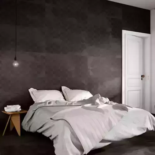 Graphite Stripe Check Wall Texture