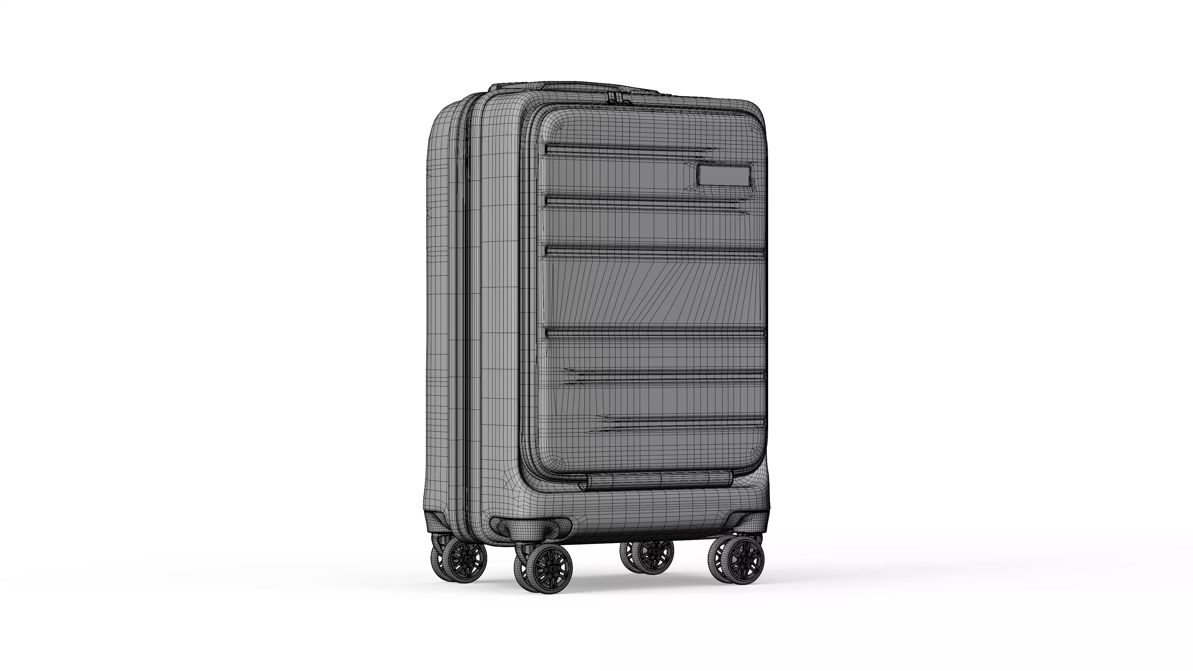 Trolley Low-poly 3D model_4