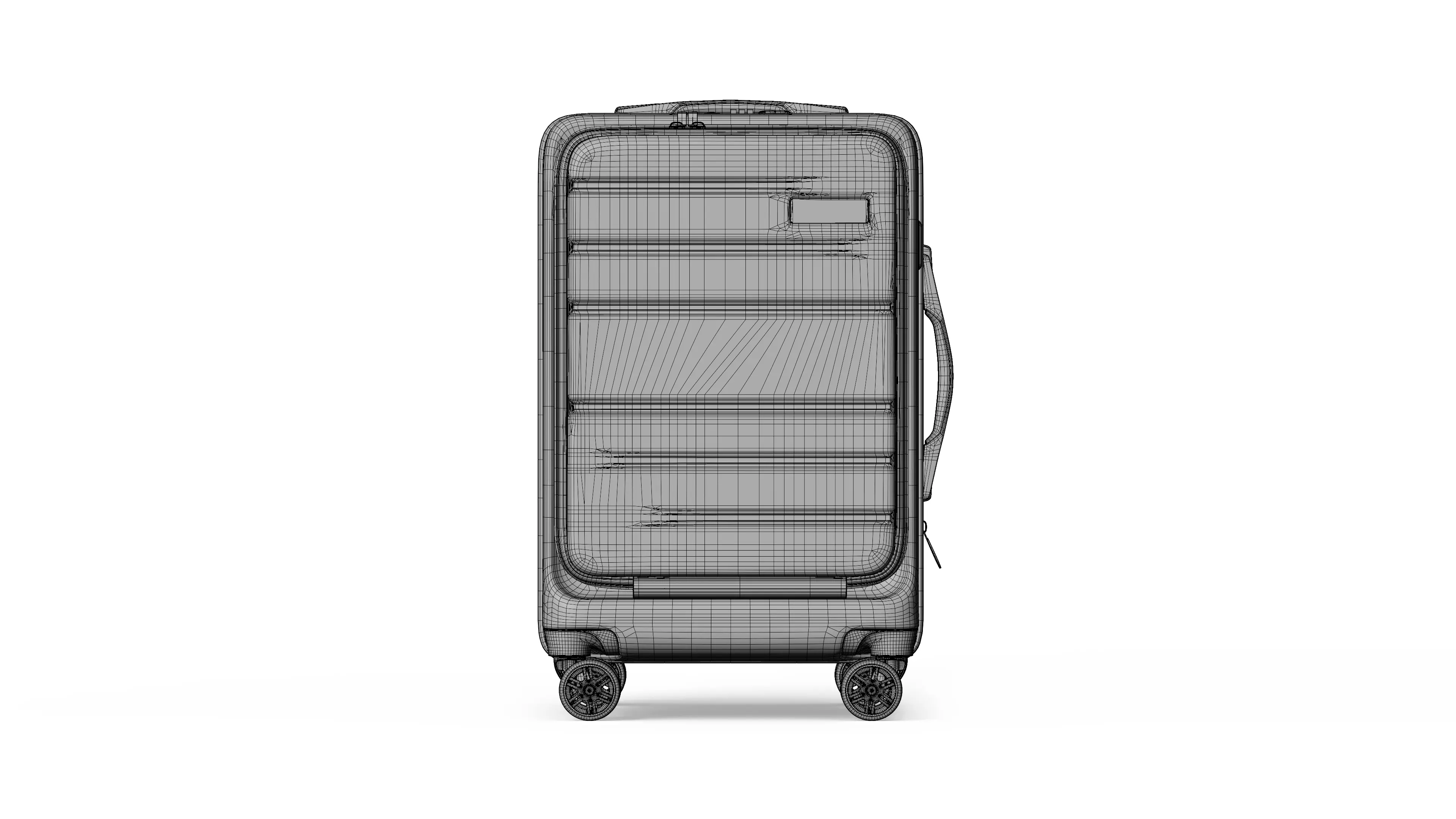 Trolley Low-poly 3D model_2