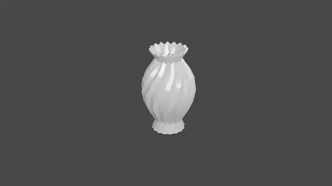 Flowline Vase 3D Printable Model