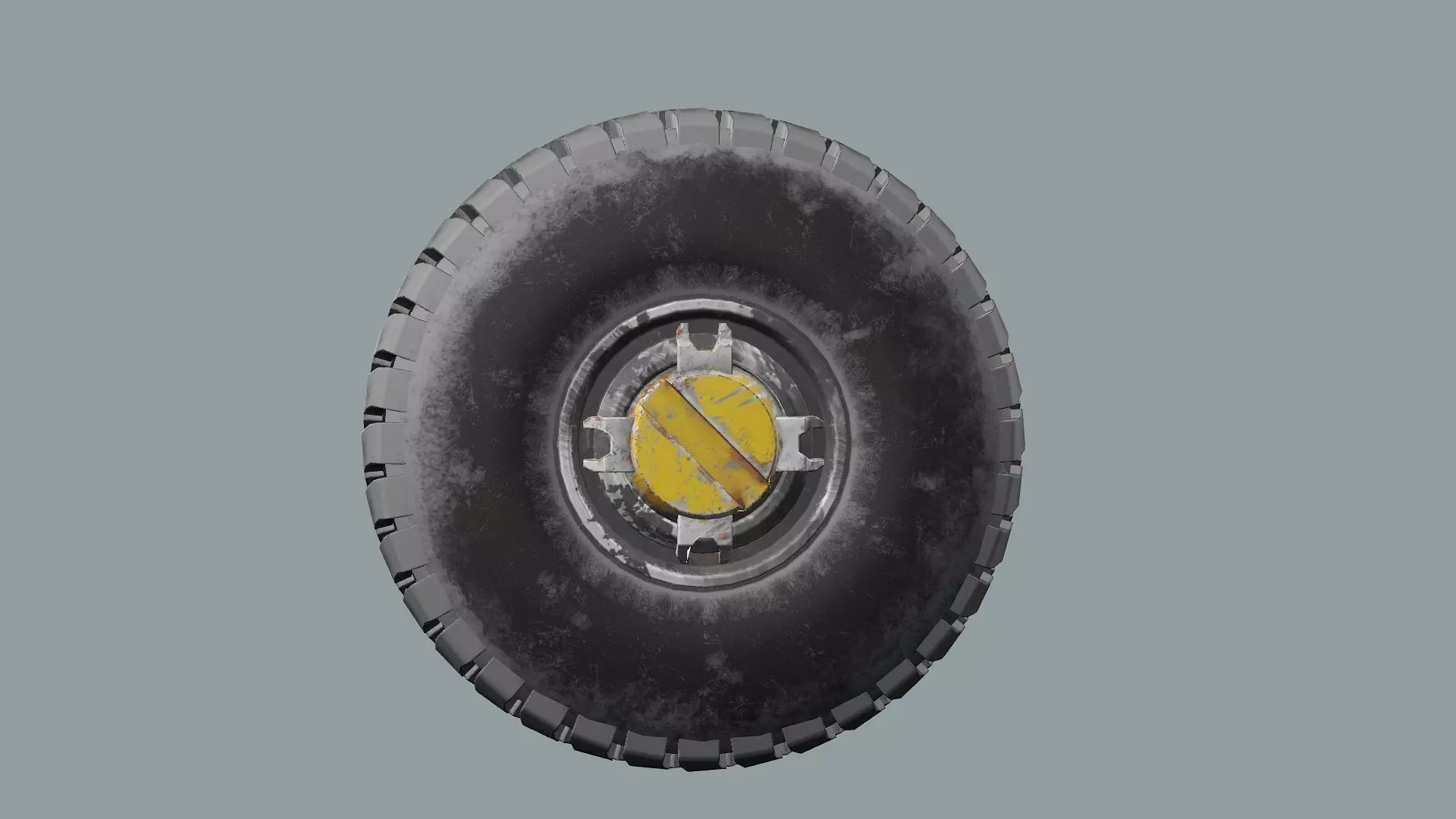 Post-Apocalypse Buggy Car MX-1 With Gun holder 3D Model Low-poly 3D model_8