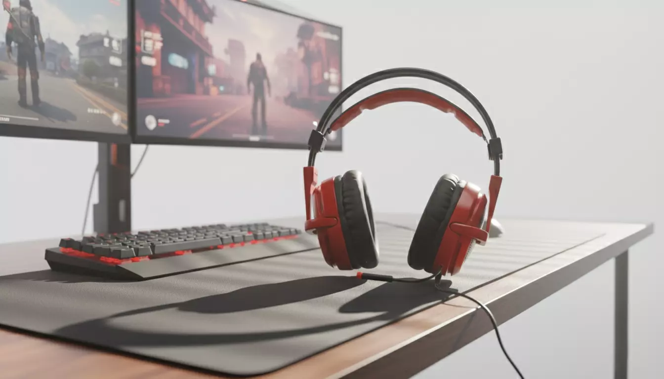 Headphones Low-poly 3D model