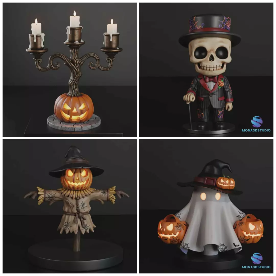 Halloween SeT   3D print model_0