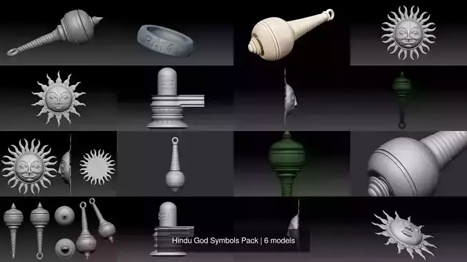 Hindu God Symbols Pack