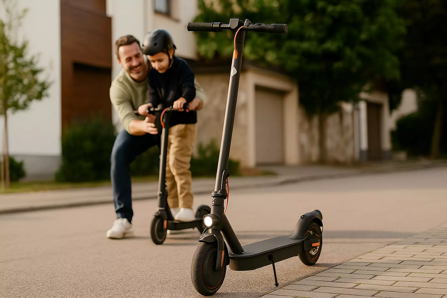 Scooter Low-poly 3D model_0