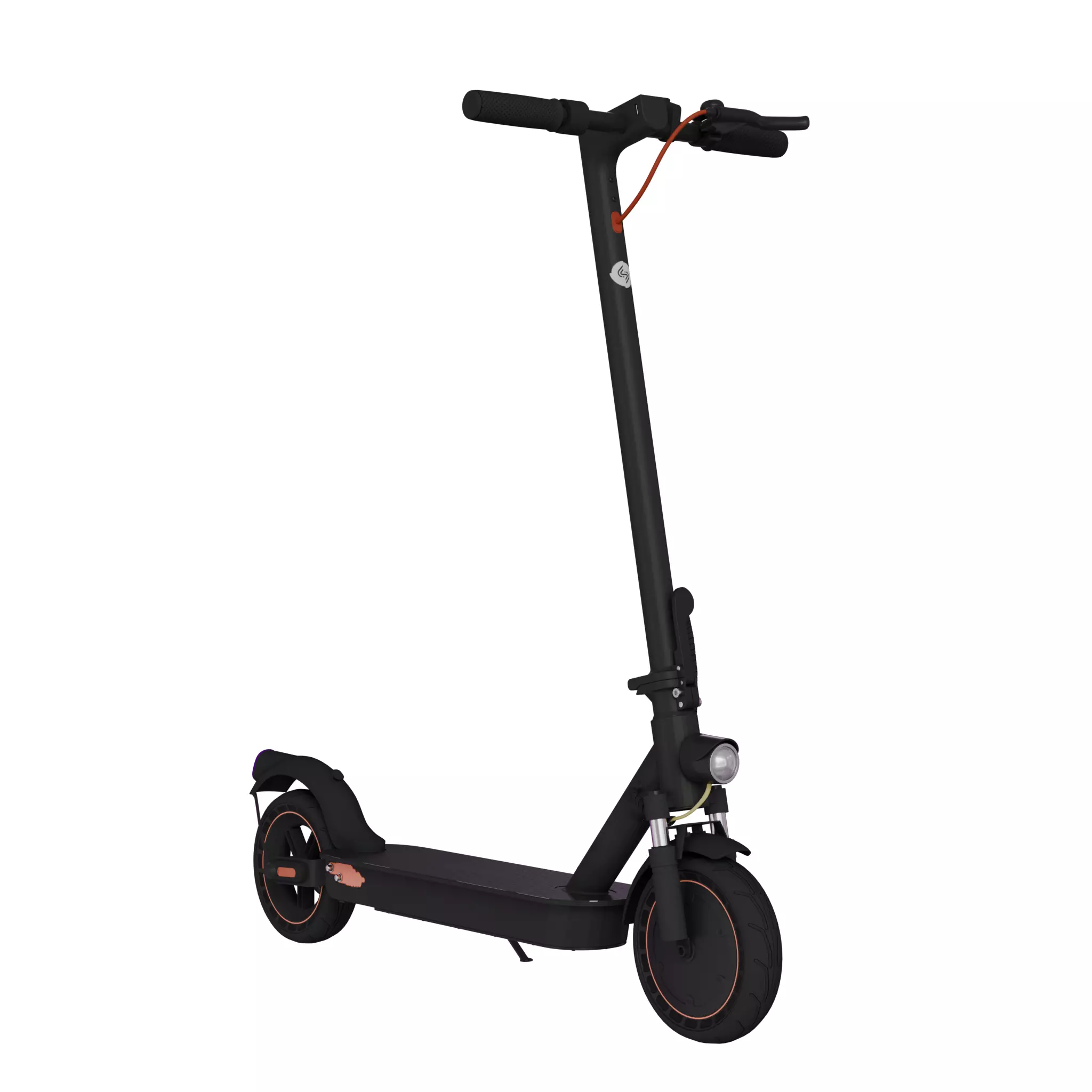 Scooter Low-poly 3D model_4