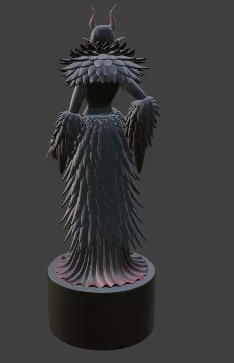 Halloween Demon Queen 3D print model_2