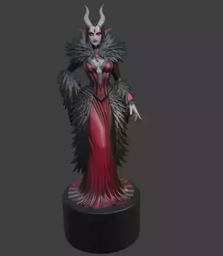 Halloween Demon Queen 3D print model