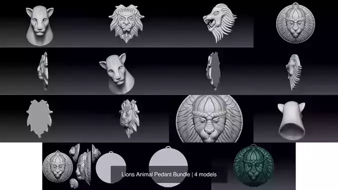 Lions Animal Pedant Bundle