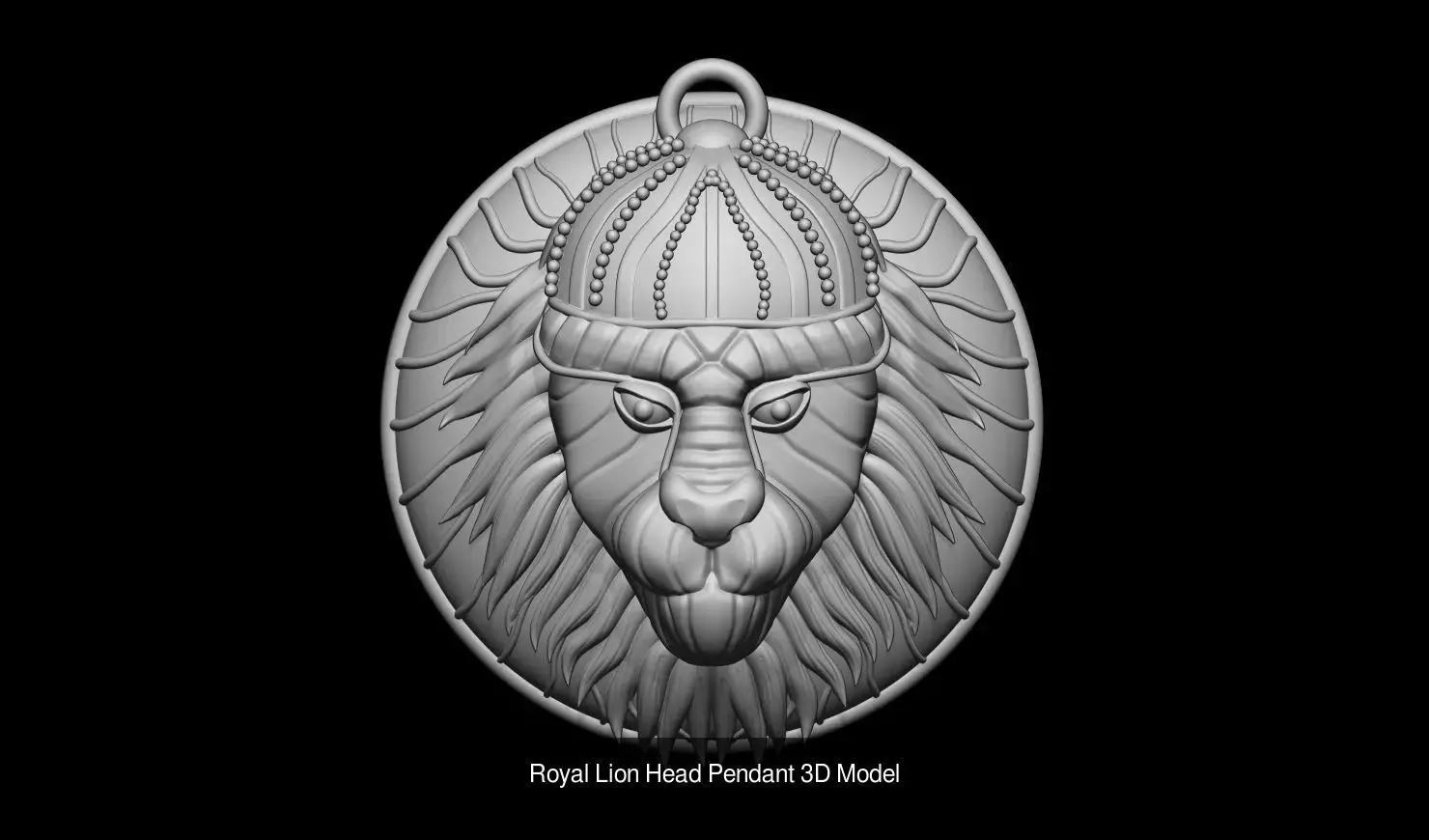 Lions Animal Pedant Bundle 3D Model Collection_4