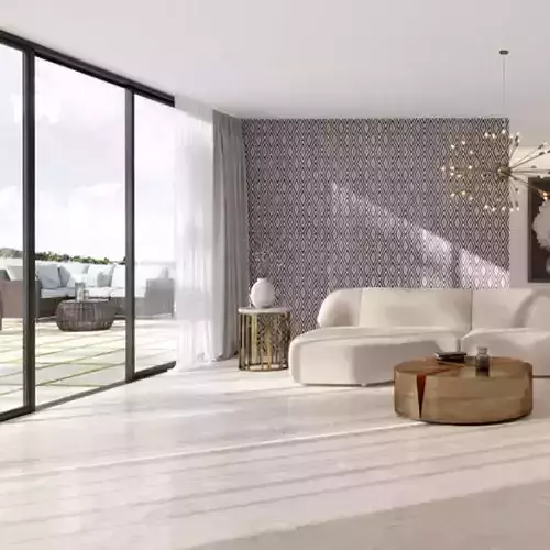 Monochrome Diamond Wall Pattern 