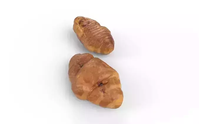 Croissant M02 Low-poly 3D model 5