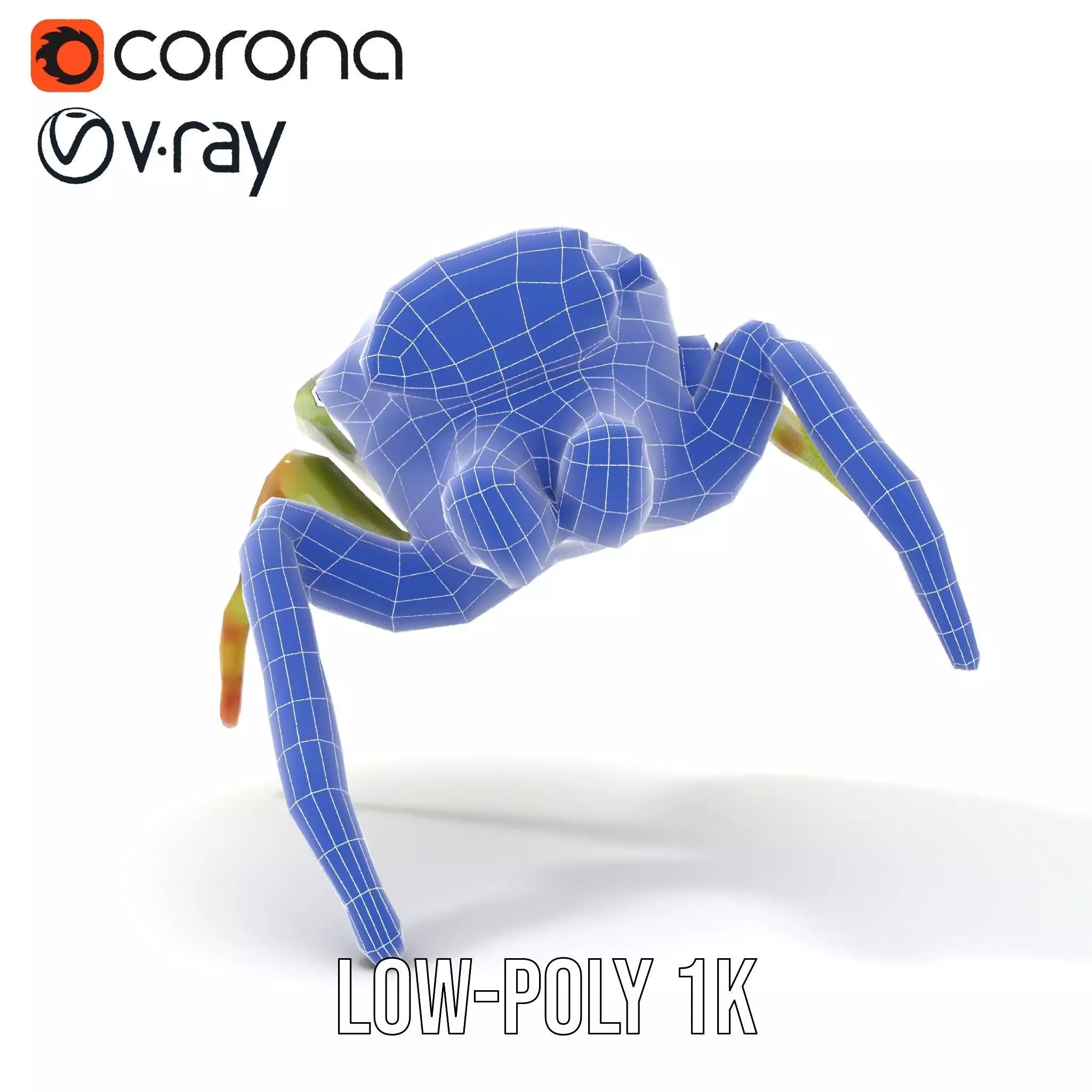 Vibrant Jumping Spider model pack Low-poly 3D model_20