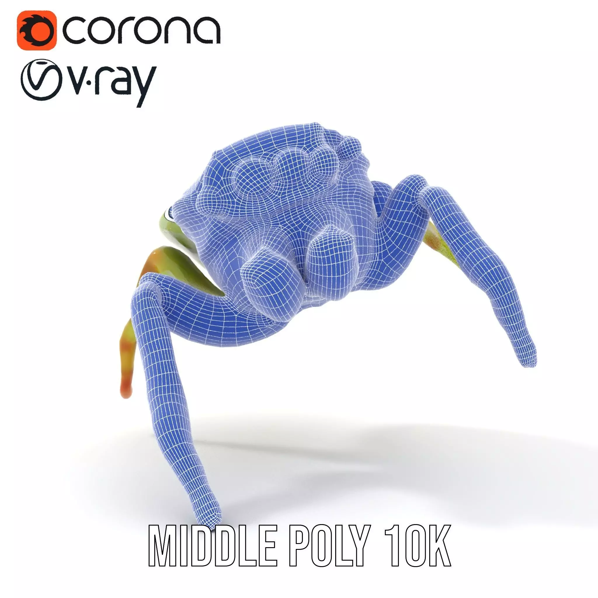 Vibrant Jumping Spider model pack Low-poly 3D model_25