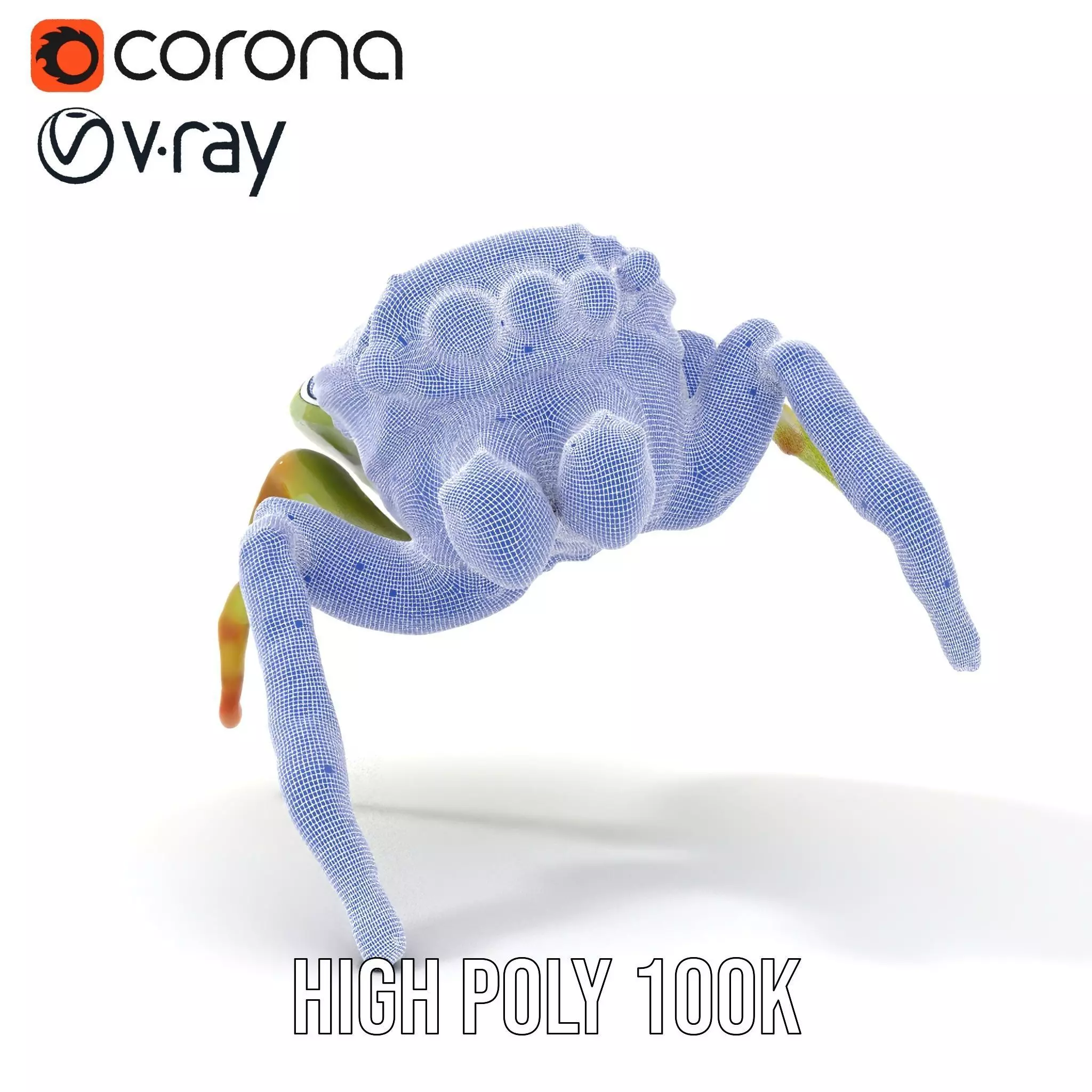Vibrant Jumping Spider model pack Low-poly 3D model_33