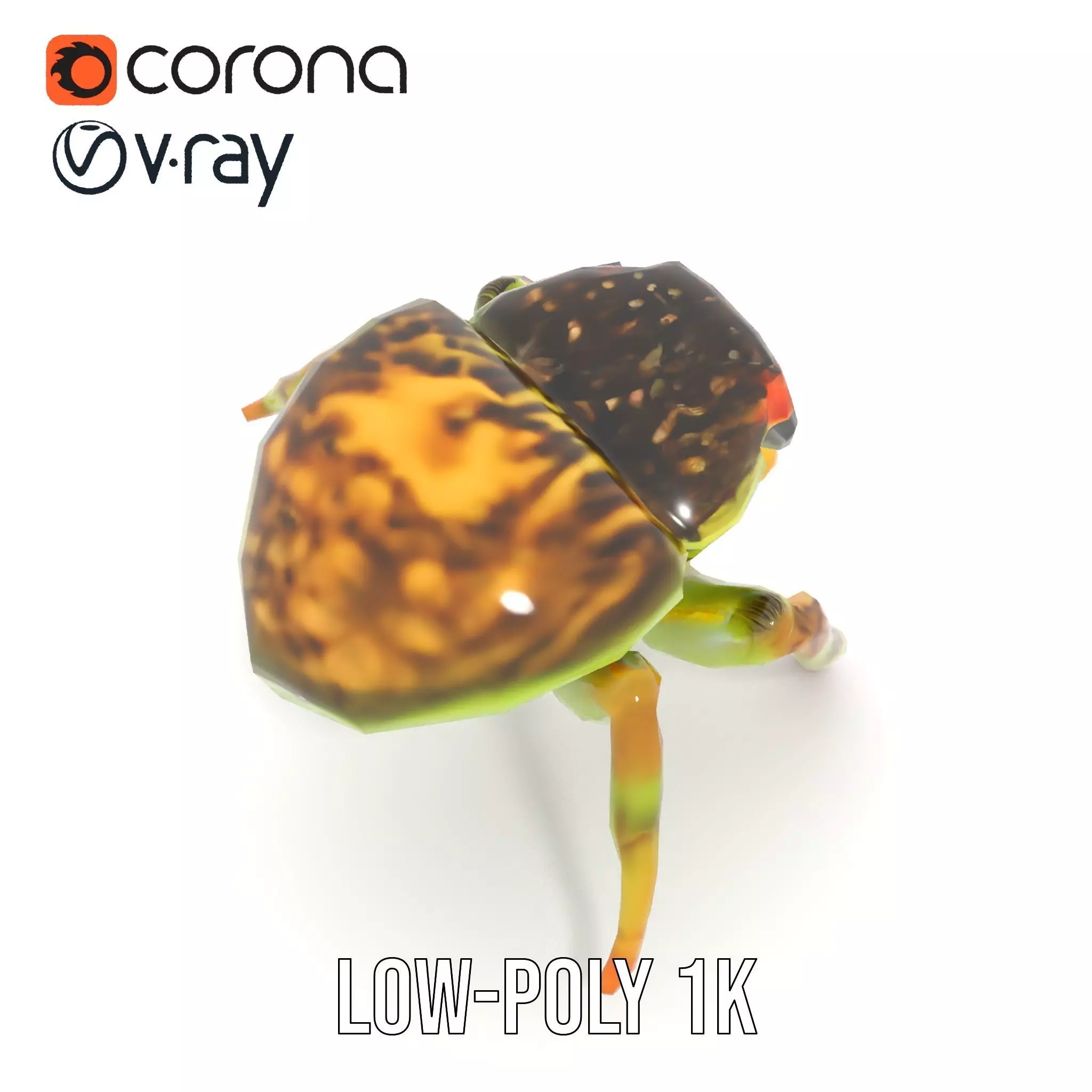 Vibrant Jumping Spider model pack Low-poly 3D model_15