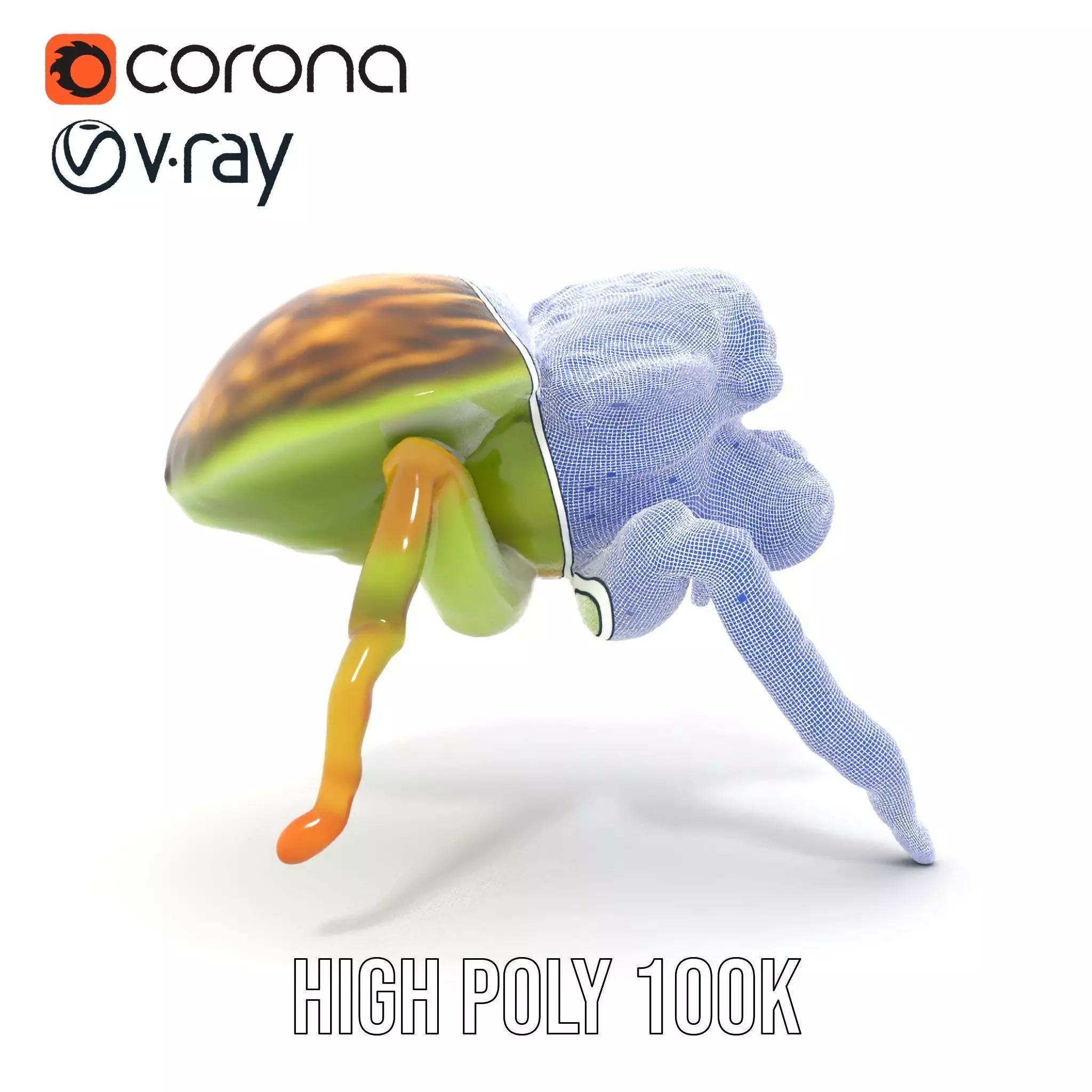 Vibrant Jumping Spider model pack Low-poly 3D model_35