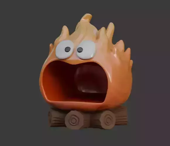 Decorative container - calsifer howls castle