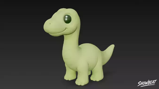 Cartoon Plush Brachiosaurus