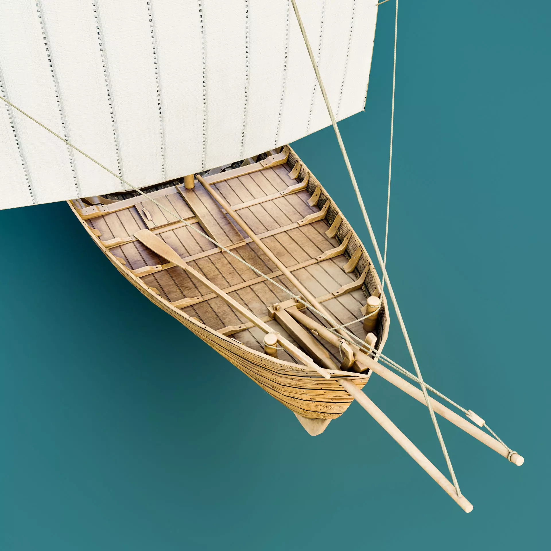 Medieval boat- kollereup kogge 3D model_2