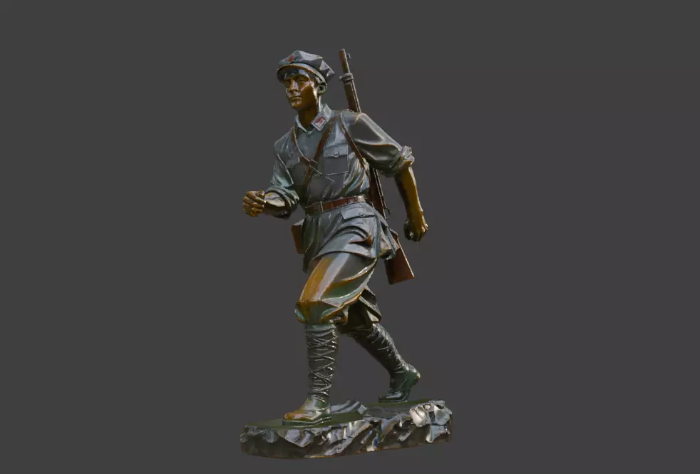 Military sculpture warrior  military battle war hero  soldier 3D print model_1