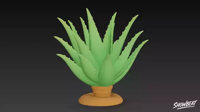 Cartoon Aloe