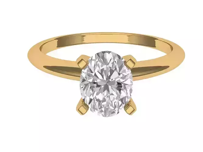 OVAL SOLITAIR RING