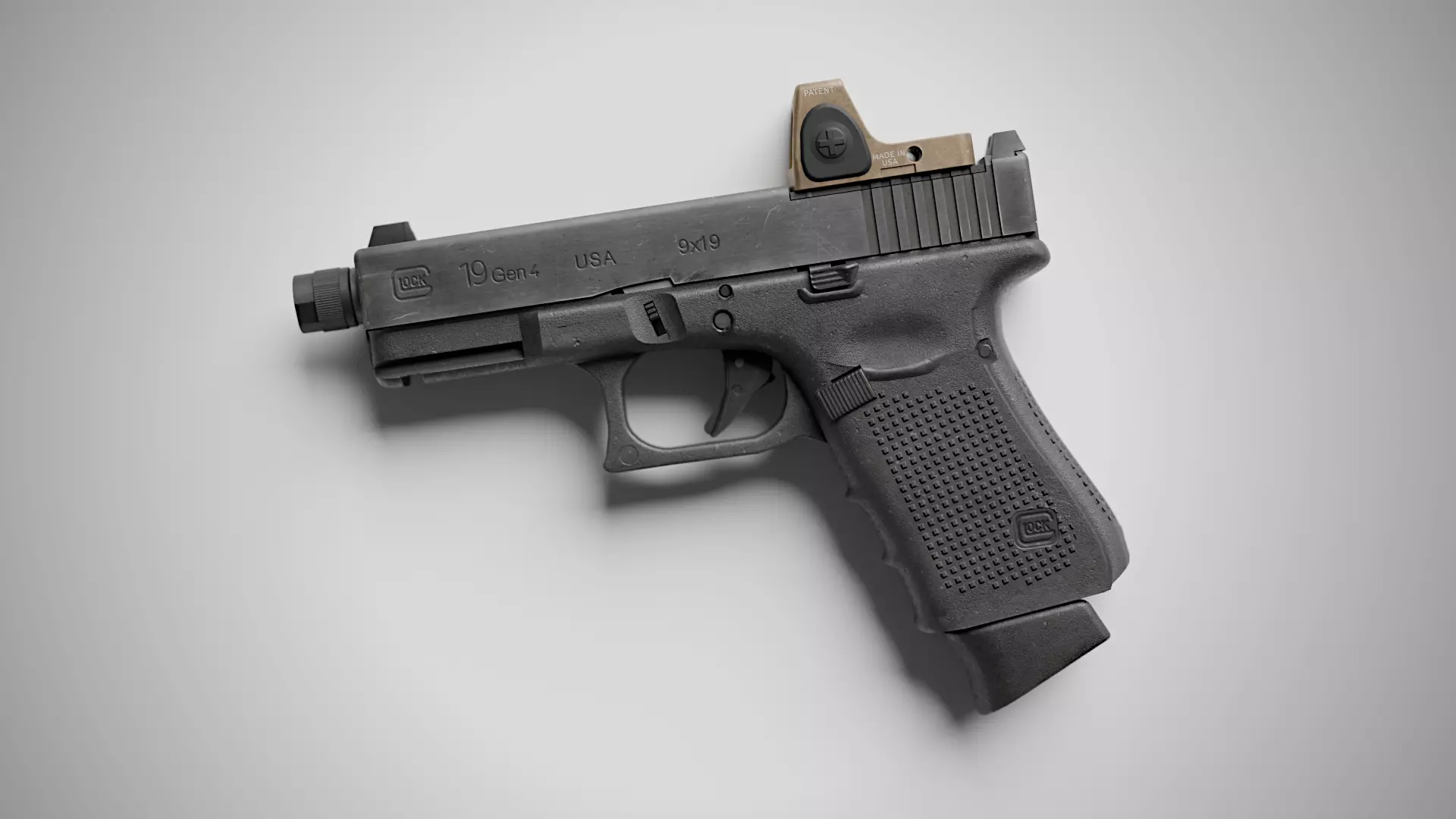 Mk27 MOD 2 Low-poly 3D model_1