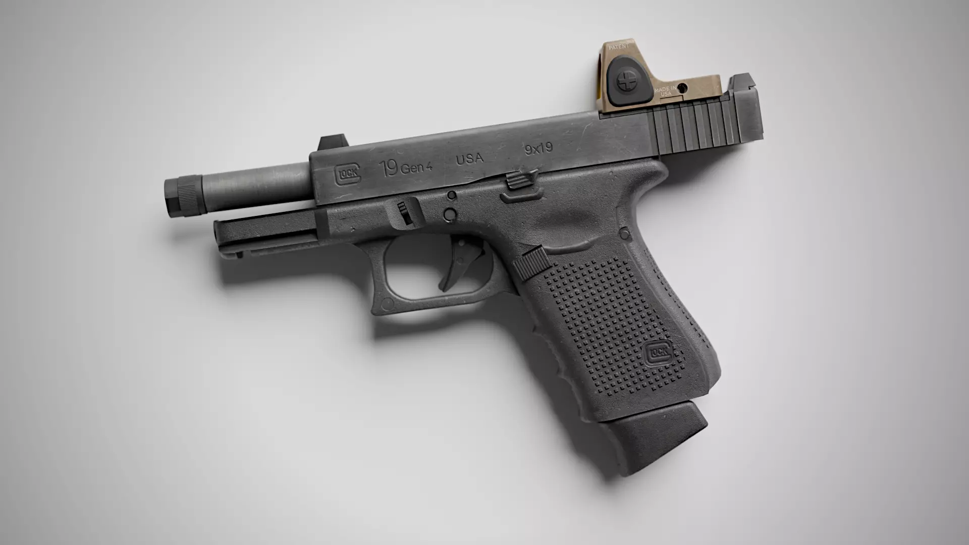 Mk27 MOD 2 Low-poly 3D model_2