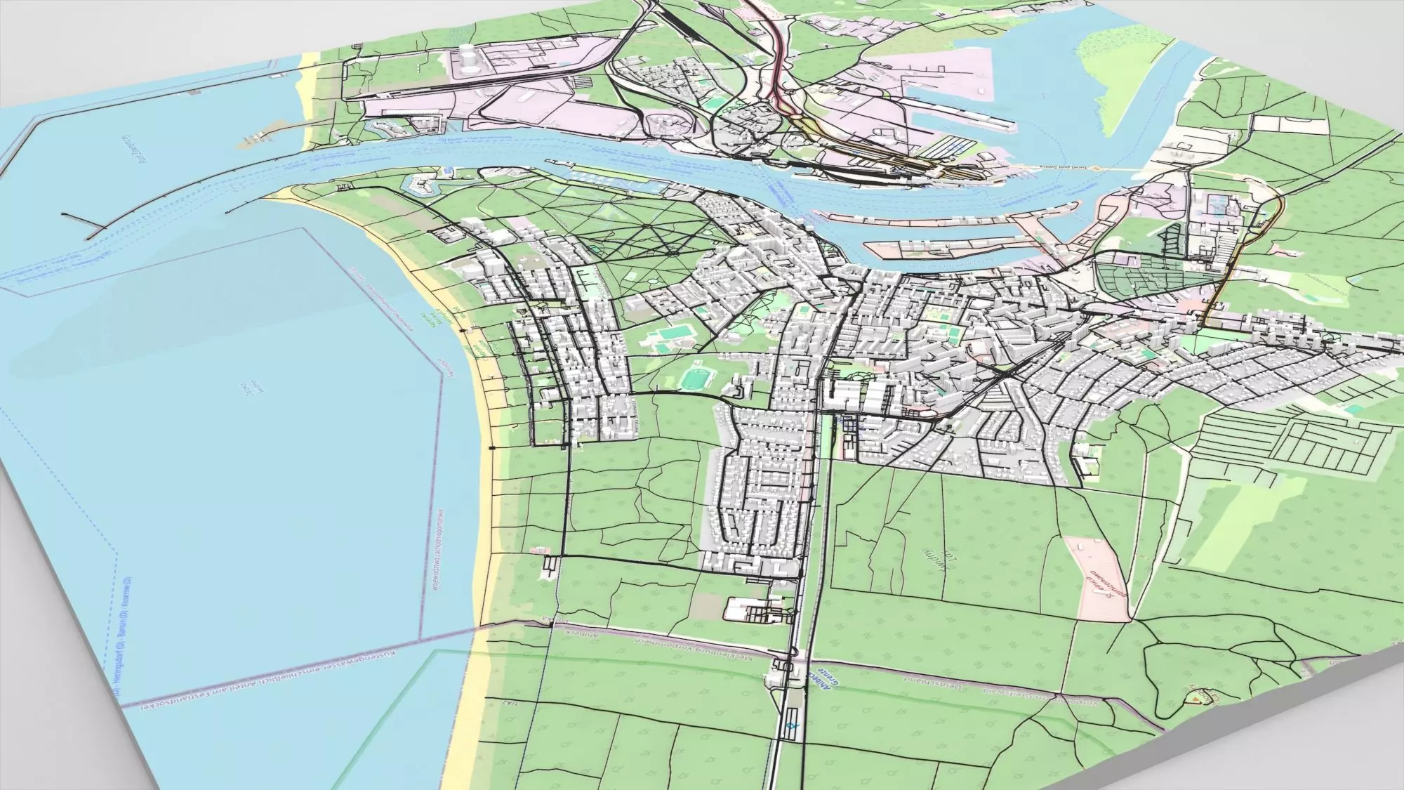 Cityscape Swinoujscie Poland 3D model_9