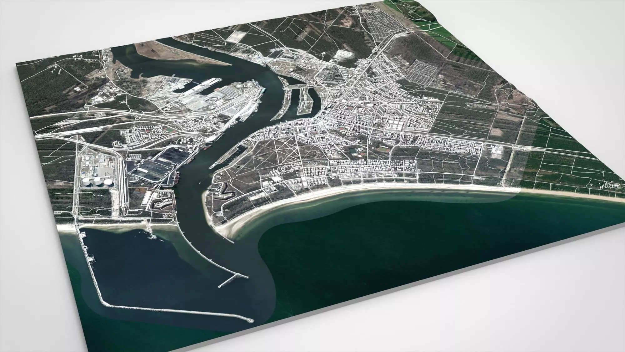 Cityscape Swinoujscie Poland 3D model_12