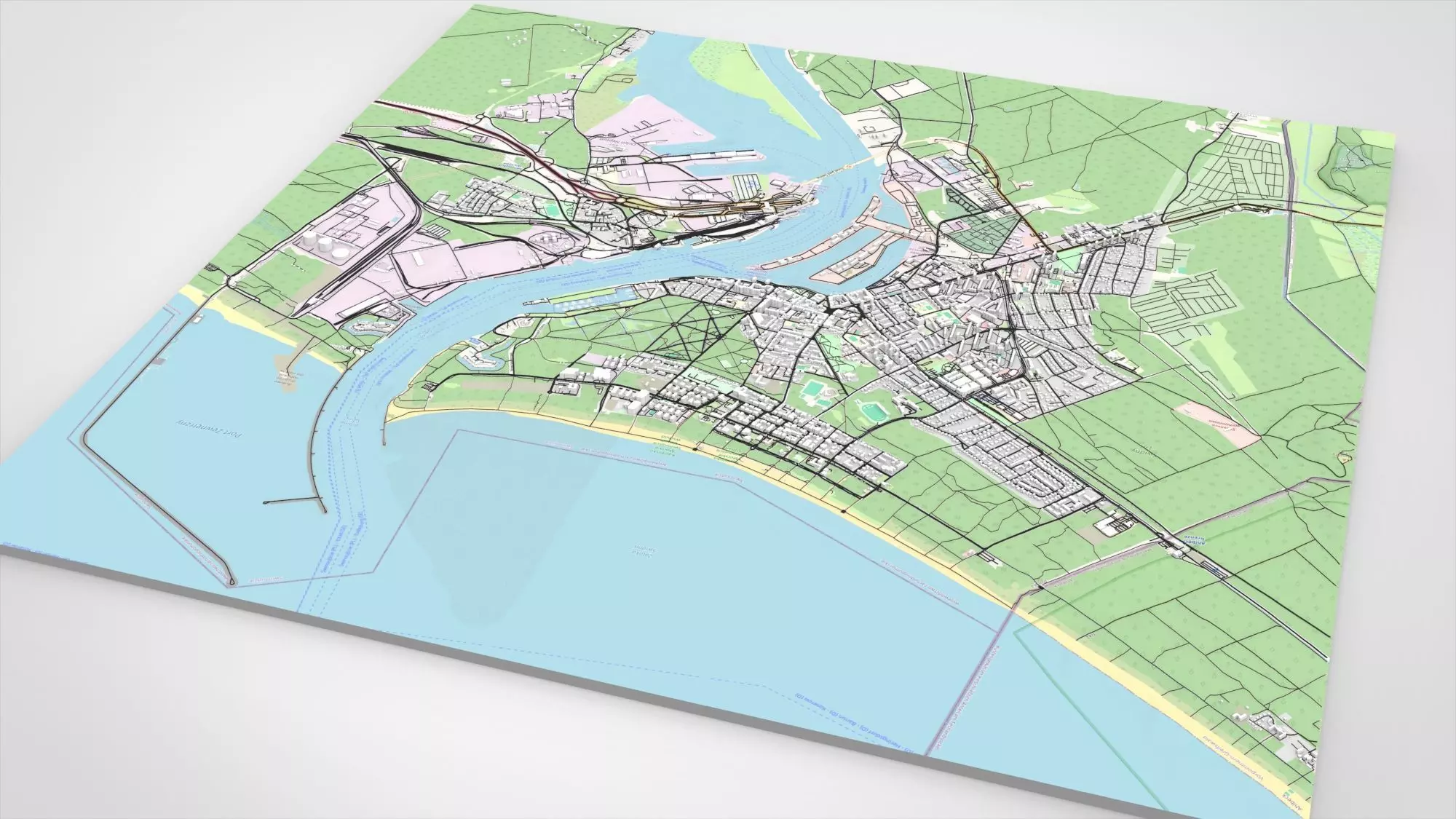 Cityscape Swinoujscie Poland 3D model_10