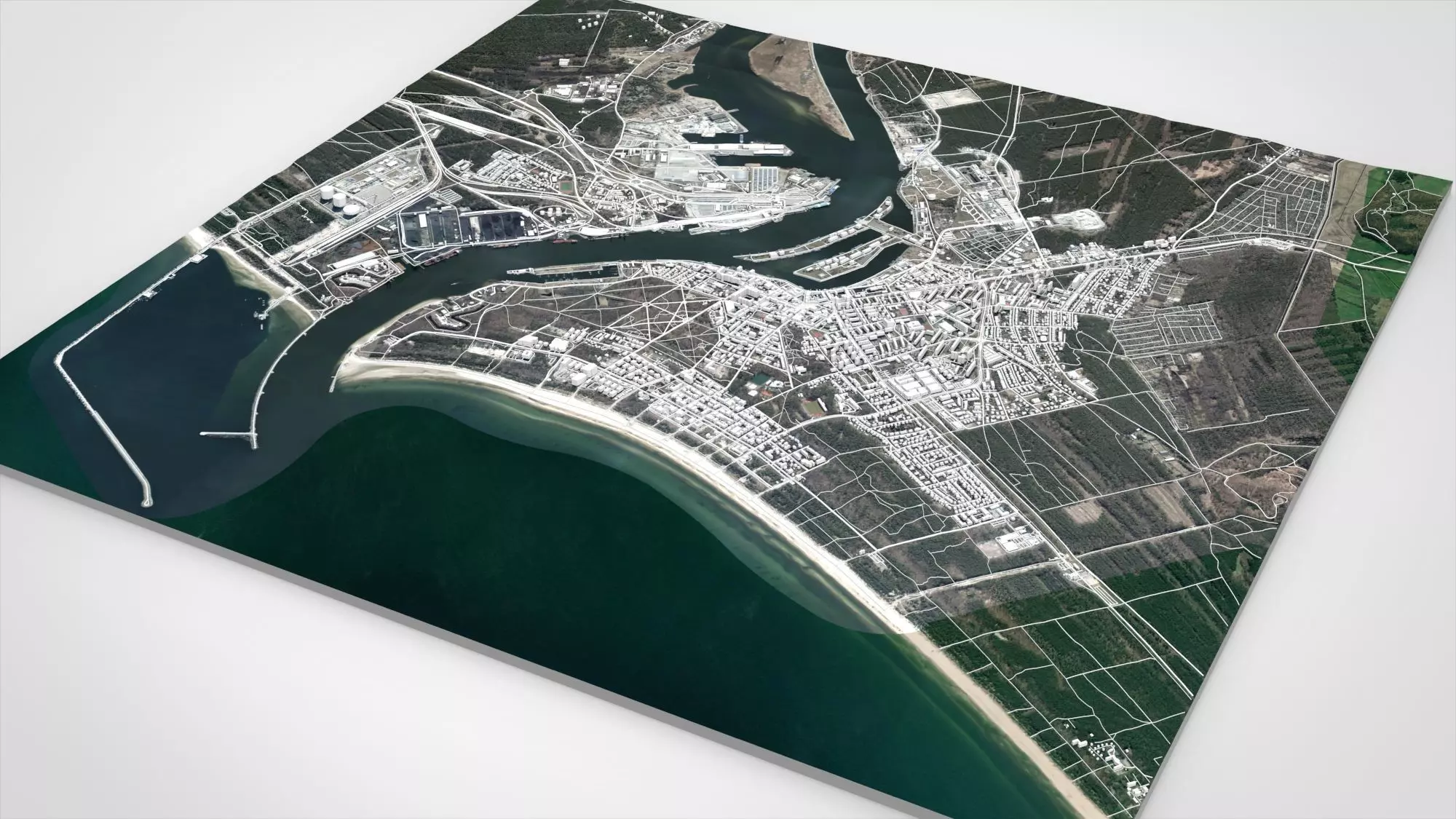 Cityscape Swinoujscie Poland 3D model_13