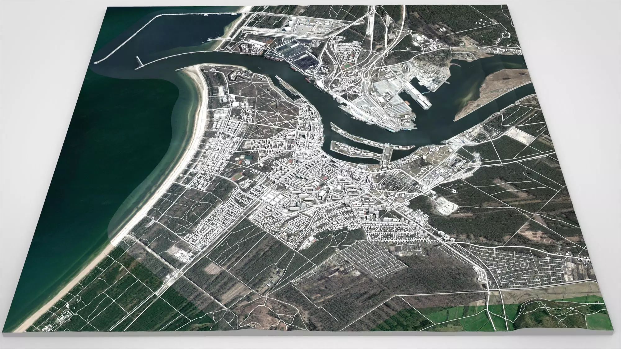 Cityscape Swinoujscie Poland 3D model_3