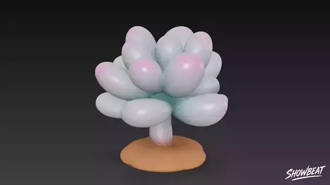 Cartoon Pachyphytum oviferum