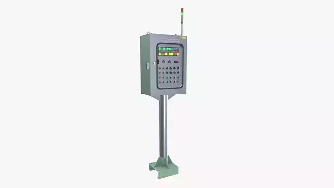 Bearing Washing System OP Box Low-poly 3D model