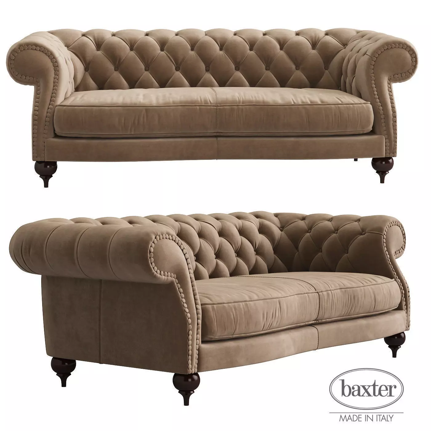 Baxter Diana Chester 2-seat 3D model_0