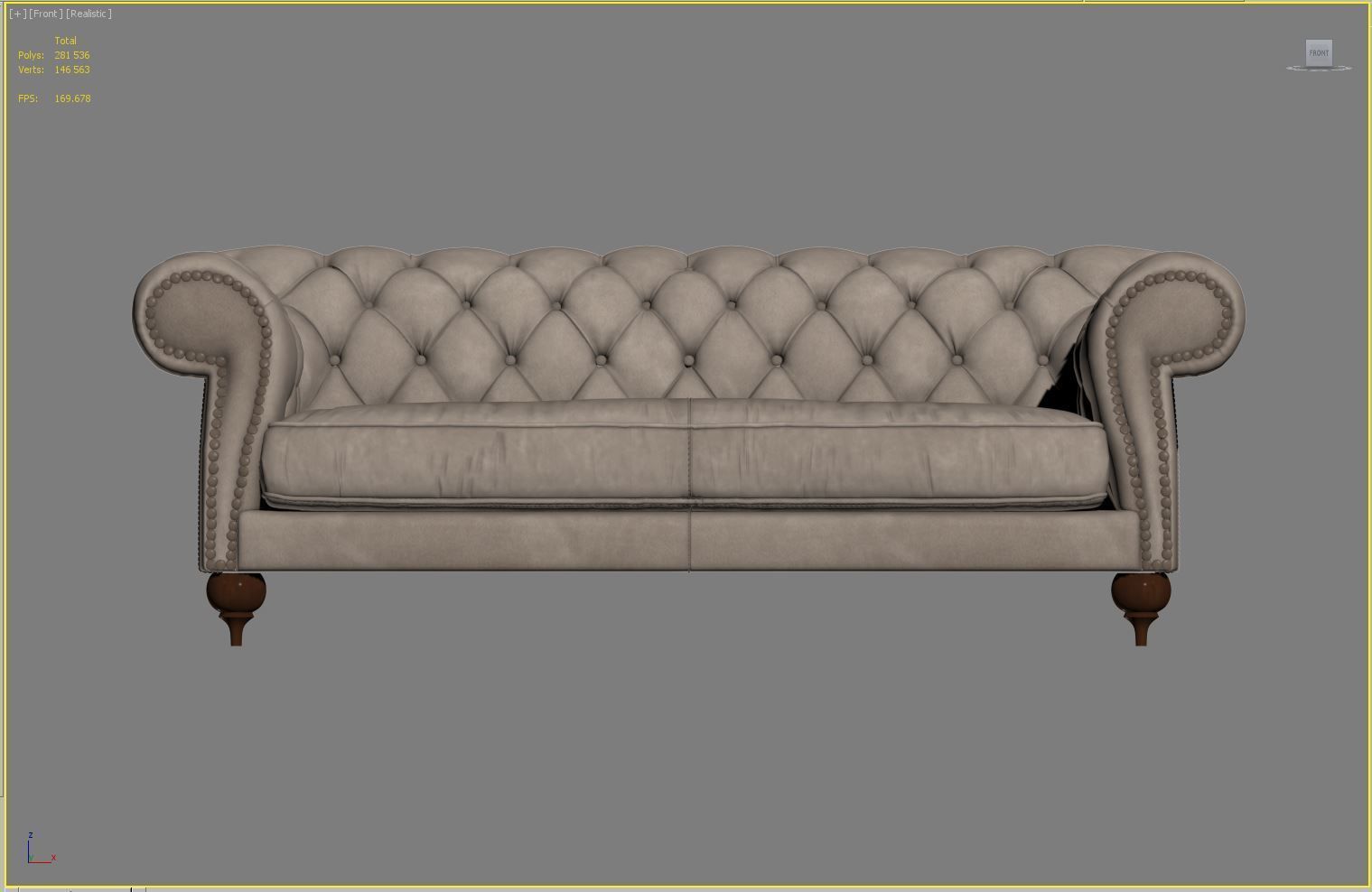 Baxter Diana Chester 2-seat 3D model_5