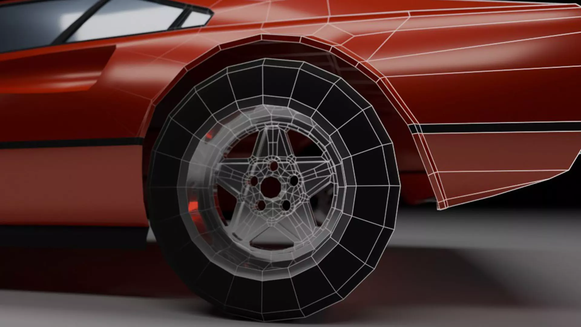 11 Lowpoly Cars Low-poly 3D model_26