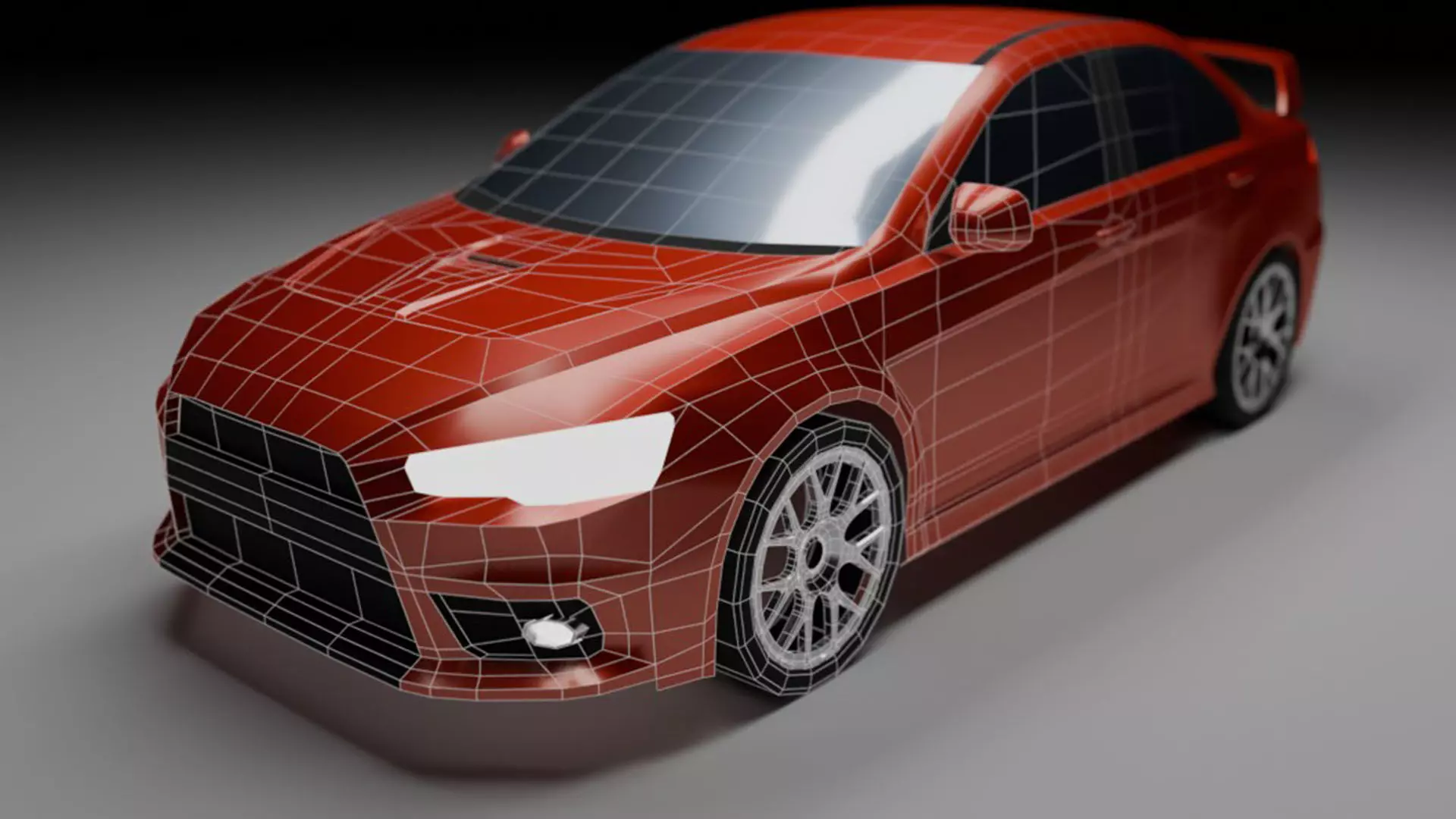 11 Lowpoly Cars Low-poly 3D model_15