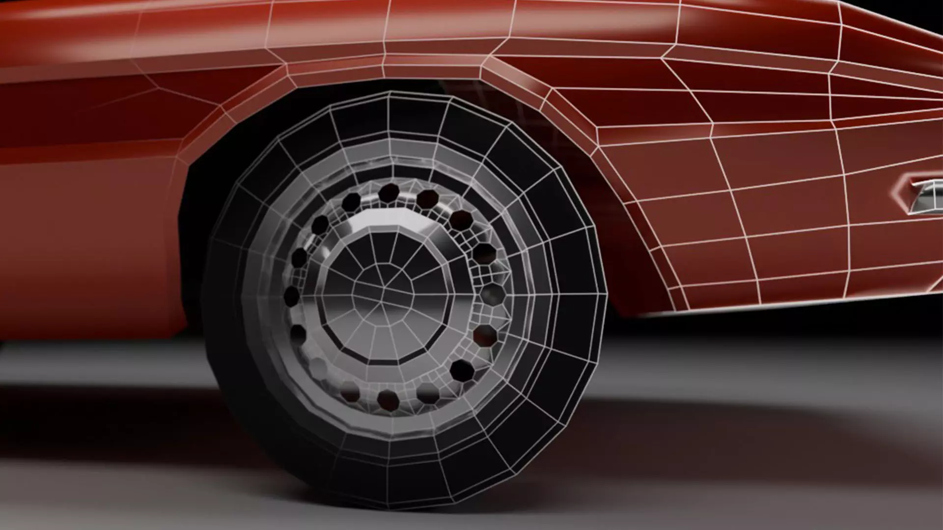 11 Lowpoly Cars Low-poly 3D model_24