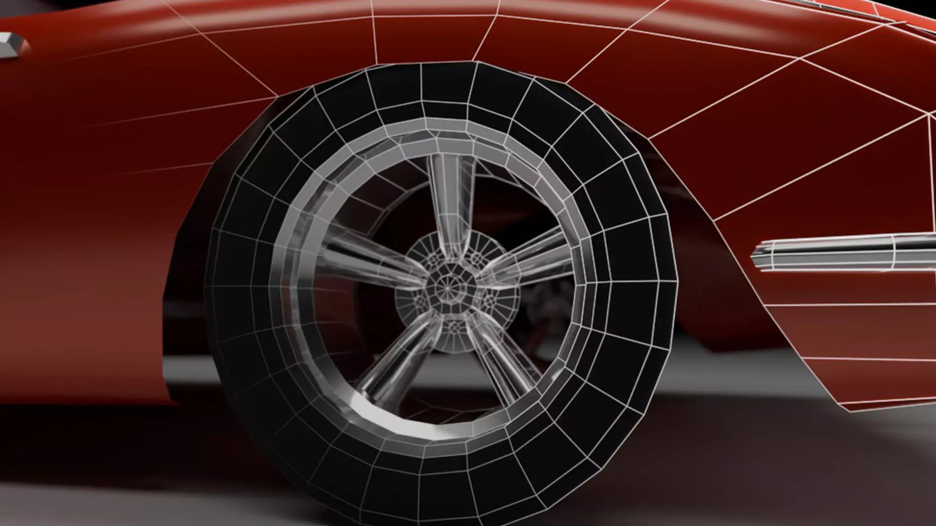 11 Lowpoly Cars Low-poly 3D model_25