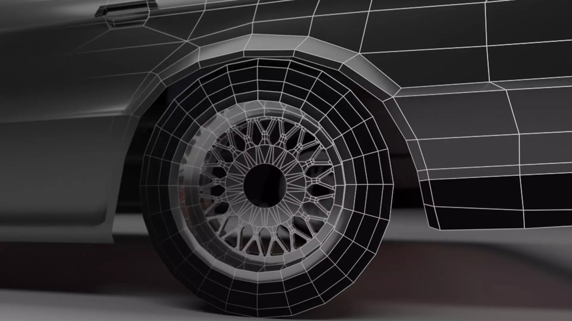 11 Lowpoly Cars Low-poly 3D model_29