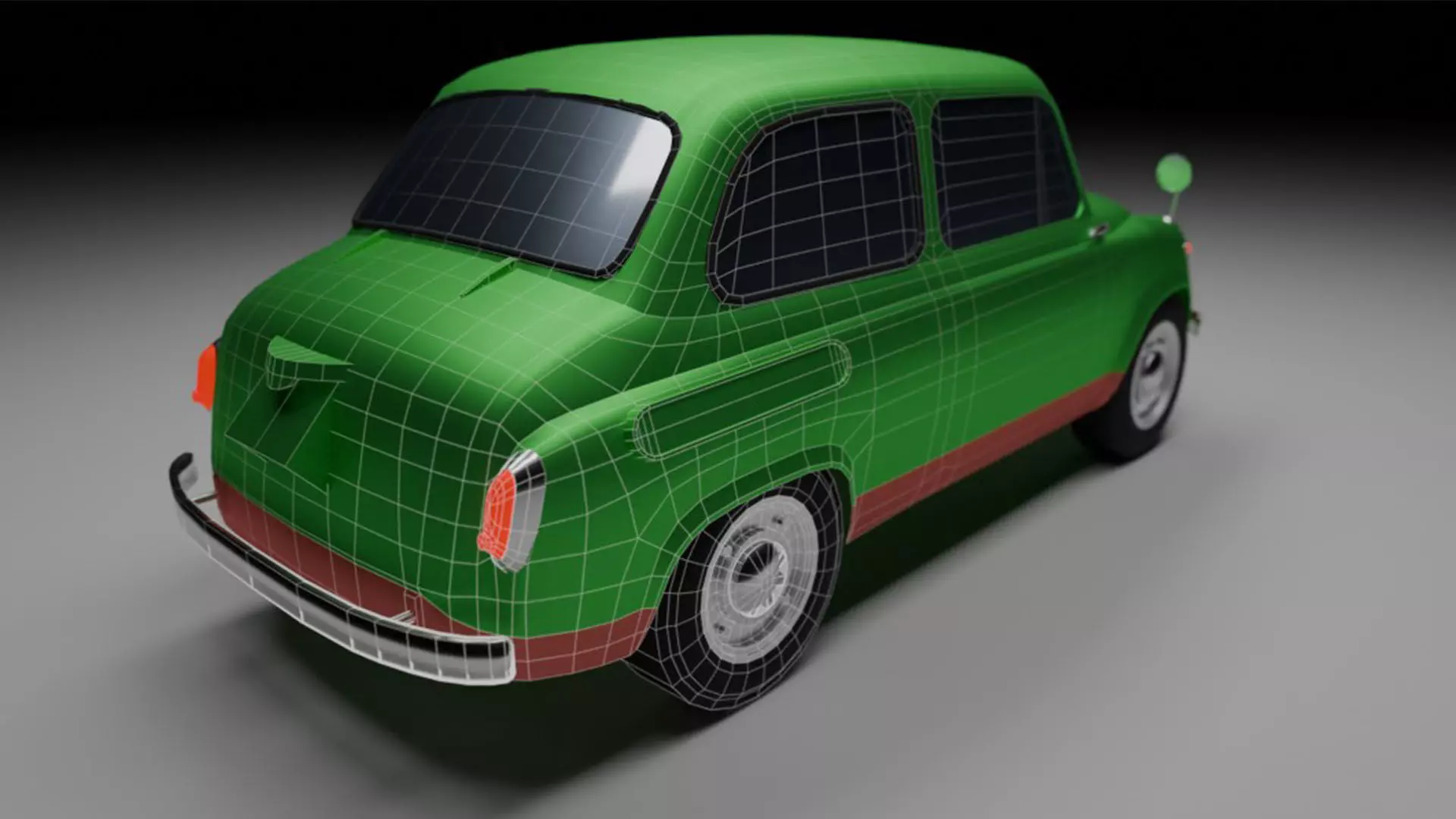 11 Lowpoly Cars Low-poly 3D model_22