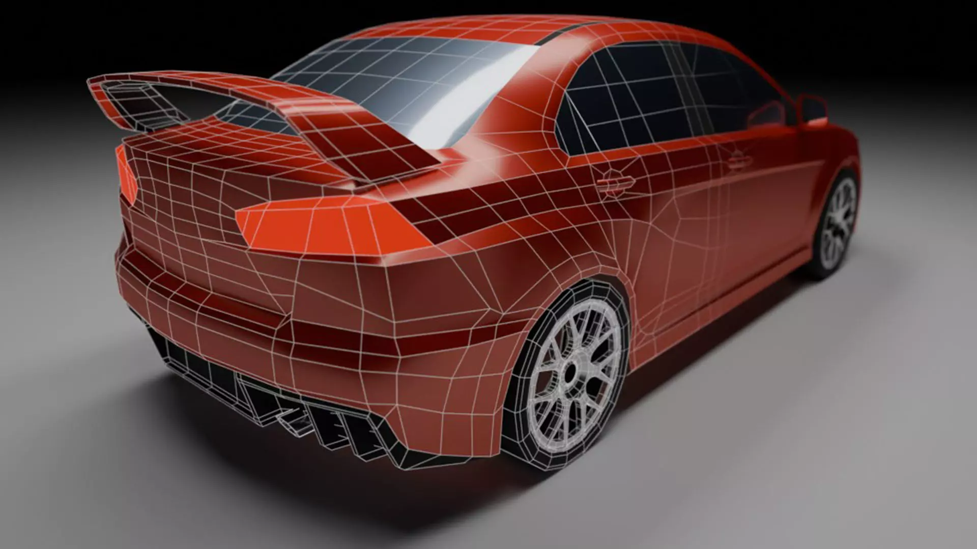 11 Lowpoly Cars Low-poly 3D model_16